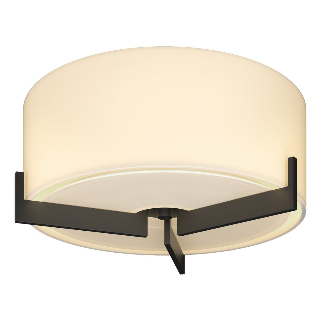 Hubbardton Forge Canada - 126401-SKT-10-GG0218 - One Light Semi-Flush Mount - Axis - Black