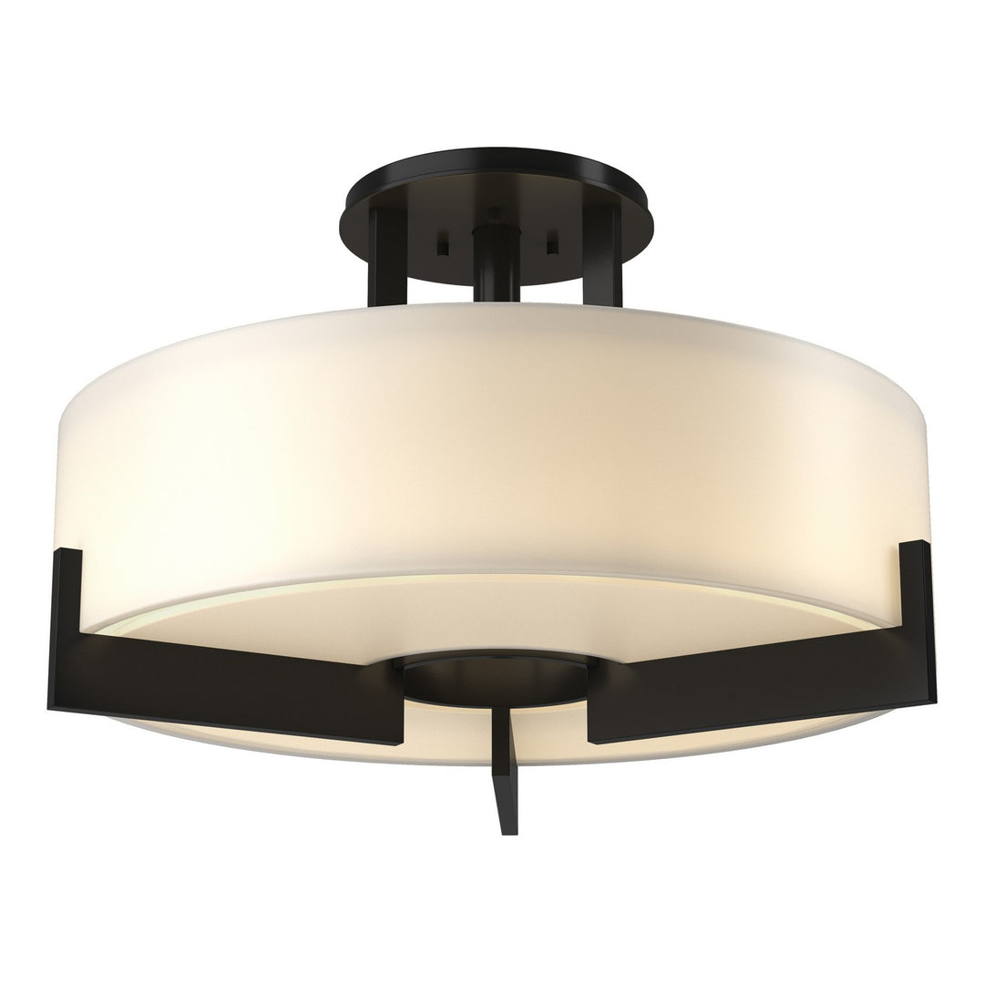 Hubbardton Forge Canada - 126403-SKT-10-GG0216 - Three Light Semi-Flush Mount - Axis - Black