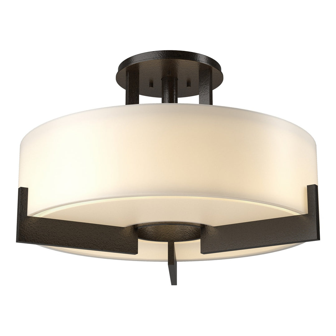 Hubbardton Forge Canada - 126403-SKT-14-GG0216 - Three Light Semi Flush Mount - Axis - Oil Rubbed Bronze