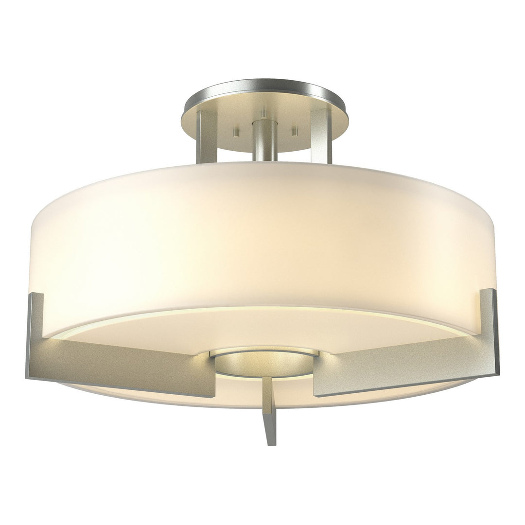 Hubbardton Forge Canada - 126403-SKT-82-GG0216 - Three Light Semi-Flush Mount - Axis - Vintage Platinum