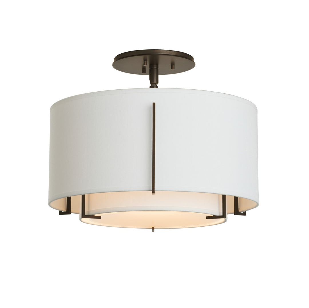 Hubbardton Forge Canada - 126501-SKT-14-SF1099-SF1590 - One Light Semi-Flush Mount - Exos - Oil Rubbed Bronze