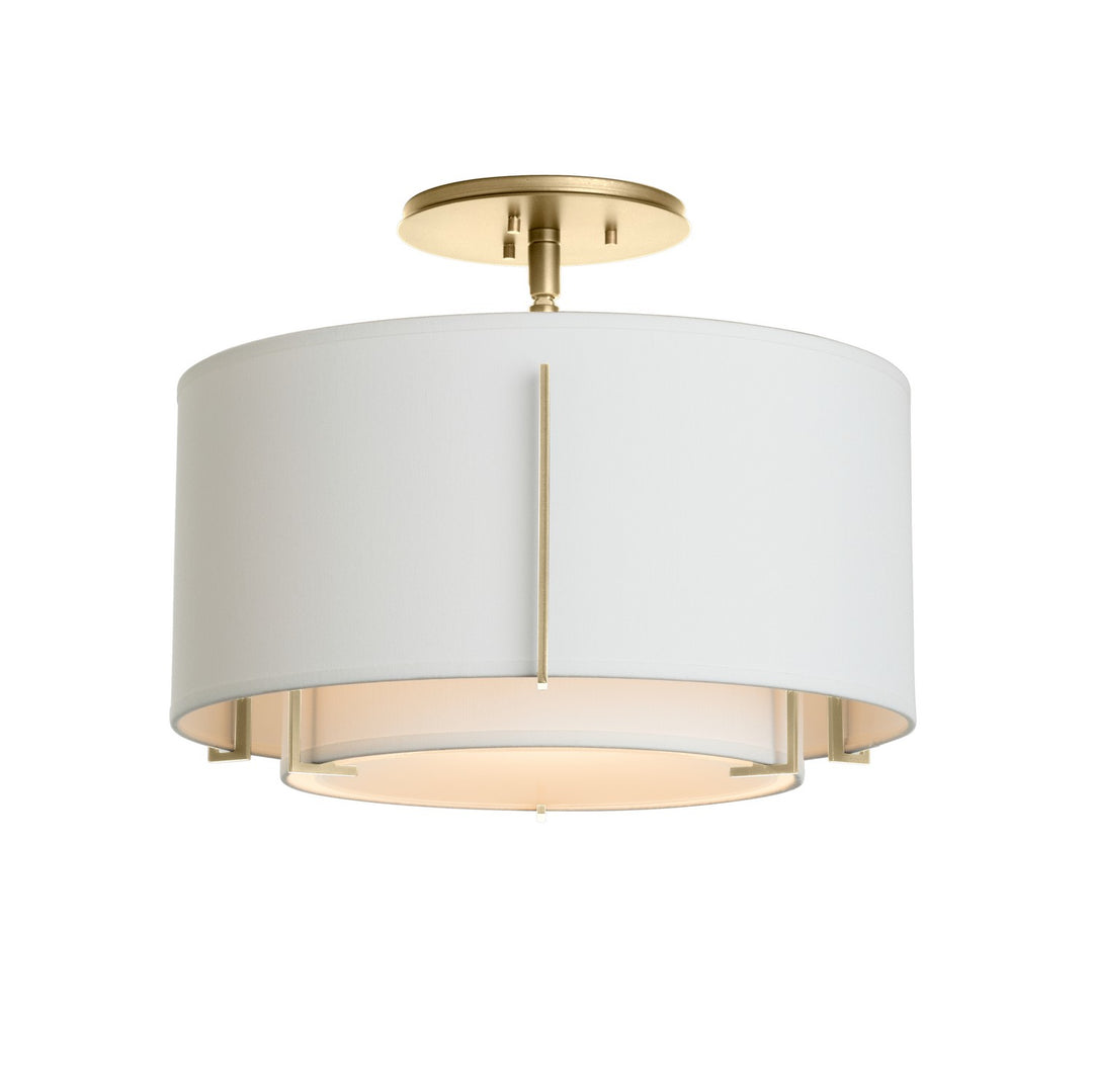 Hubbardton Forge Canada - 126501-SKT-86-SF1099-SF1590 - One Light Semi-Flush Mount - Exos - Modern Brass