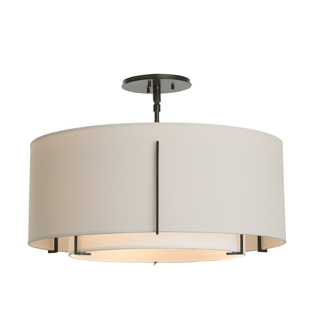 Hubbardton Forge Canada - 126503-SKT-14-SF1590-SE2290 - Three Light Semi Flush Mount - Exos - Oil Rubbed Bronze