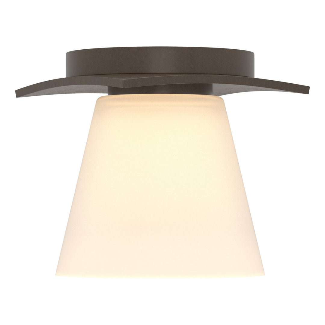 Hubbardton Forge Canada - 126601-SKT-05-GG0242 - One Light Semi-Flush Mount - Wren - Bronze