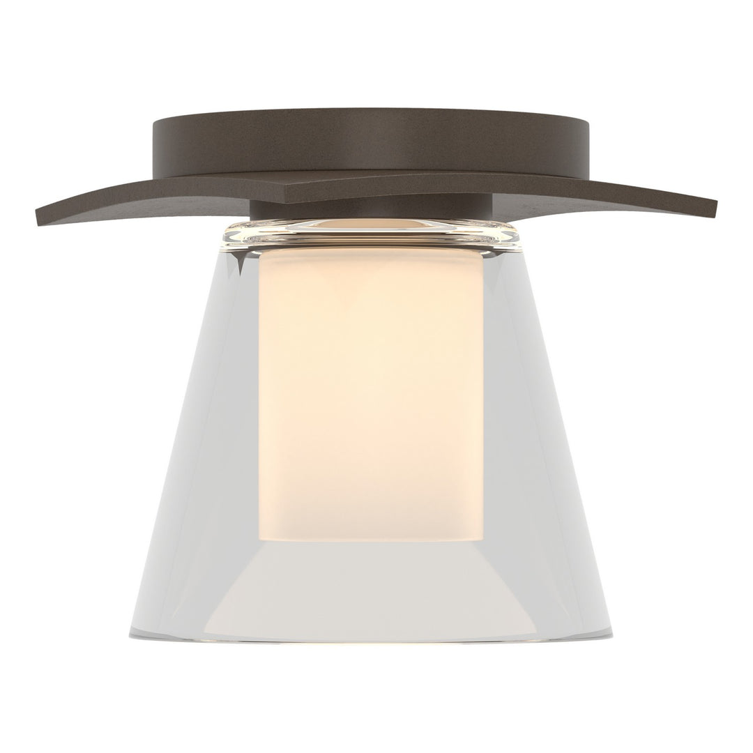Wren One Light Semi-Flush Mount in Bronze - available from The Lighting Shoppe, trusted by Canadian homeowners