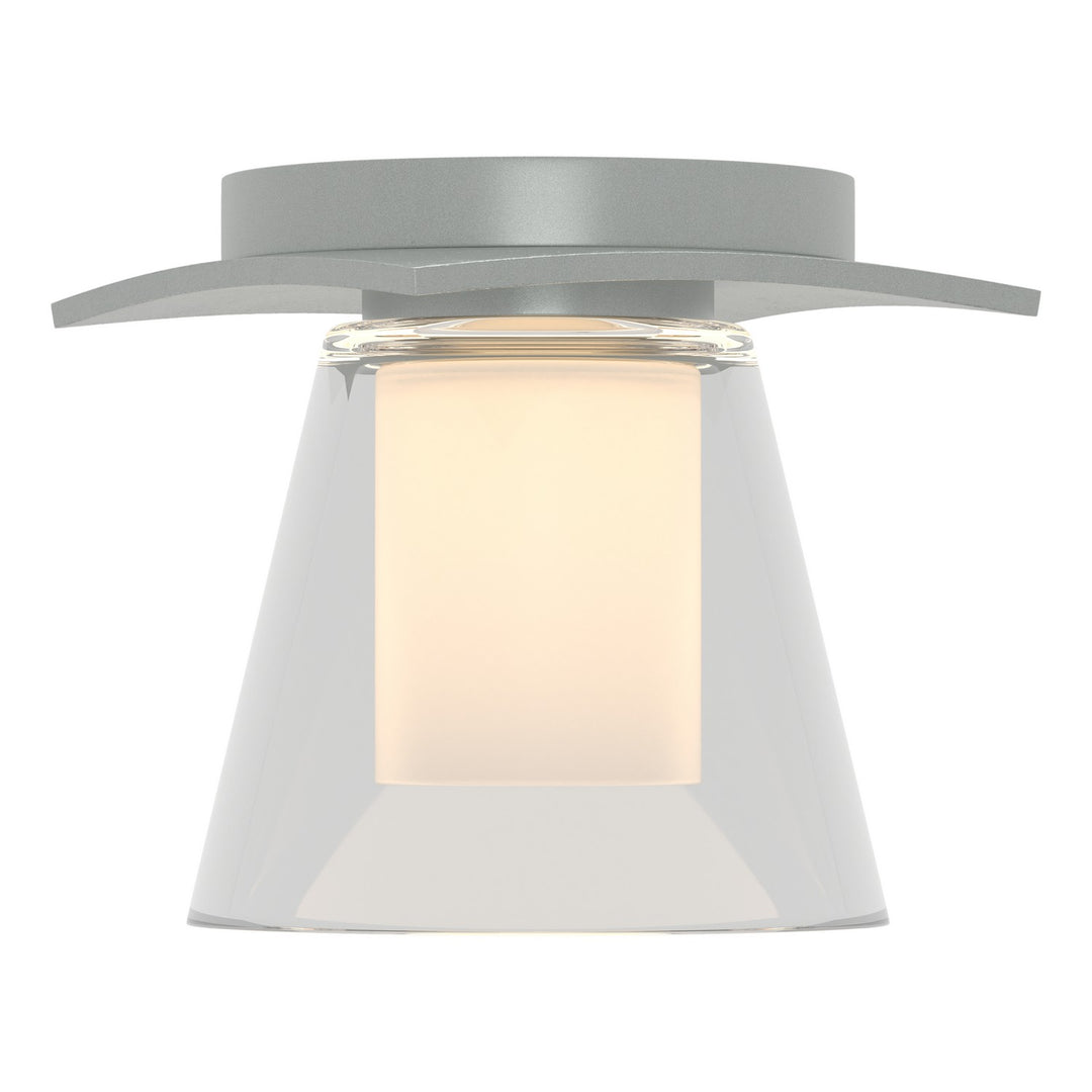 Hubbardton Forge Canada - 126601-SKT-82-ZU0284 - One Light Semi-Flush Mount - Wren - Vintage Platinum