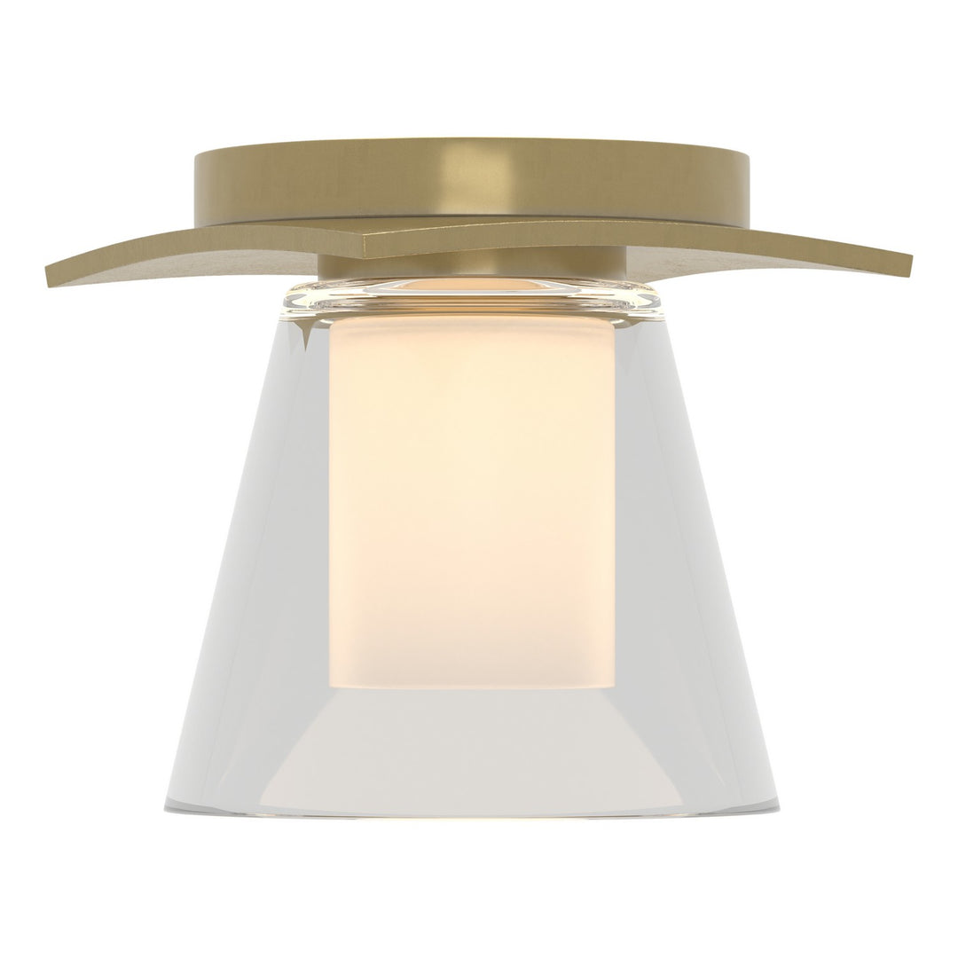 Wren One Light Flush Mount in Modern Brass - available from The Lighting Shoppe, trusted by Canadian homeowners