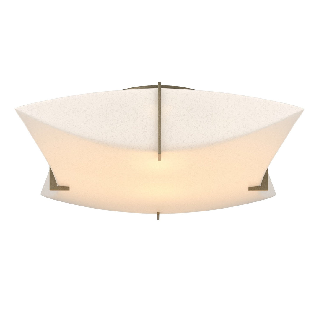 Bento Two Light Semi-Flush Mount in Soft Gold - available from The Lighting Shoppe, trusted by Canadian homeowners