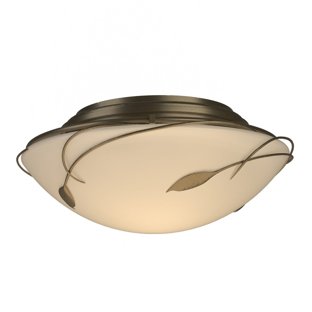 Leaf Two Light Semi-Flush Mount in Soft Gold - available from The Lighting Shoppe, trusted by Canadian homeowners