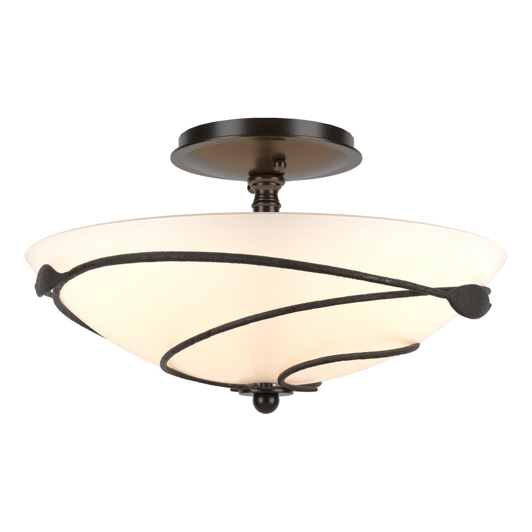 Hubbardton Forge Canada - 126712-SKT-14-GG0048 - Two Light Semi-Flush Mount - Leaf - Oil Rubbed Bronze