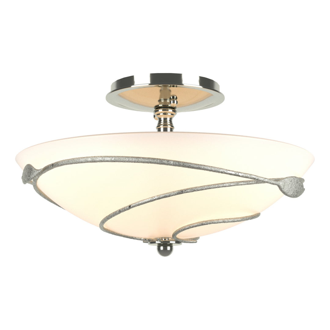Hubbardton Forge Canada - 126712-SKT-85-GG0048 - Two Light Semi-Flush Mount - Leaf - Sterling