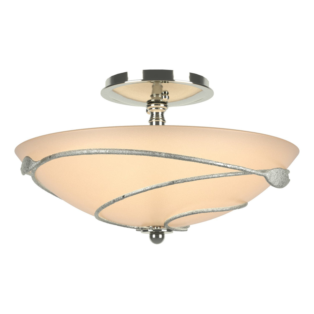 Leaf Two Light Semi-Flush Mount in Sterling - available from The Lighting Shoppe, trusted by Canadian homeowners