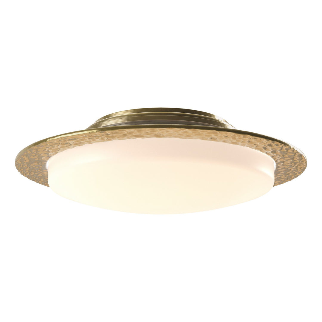 Oceanus Two Light Semi-Flush Mount in Modern Brass - available from The Lighting Shoppe, trusted by Canadian homeowners