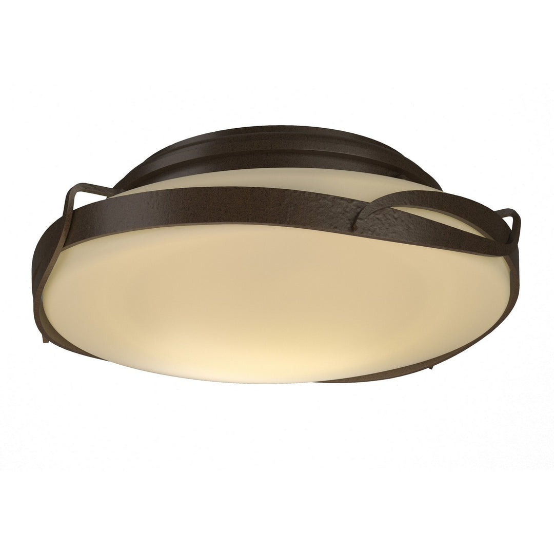 Flora Two Light Flush Mount in Bronze - available from The Lighting Shoppe, trusted by Canadian homeowners
