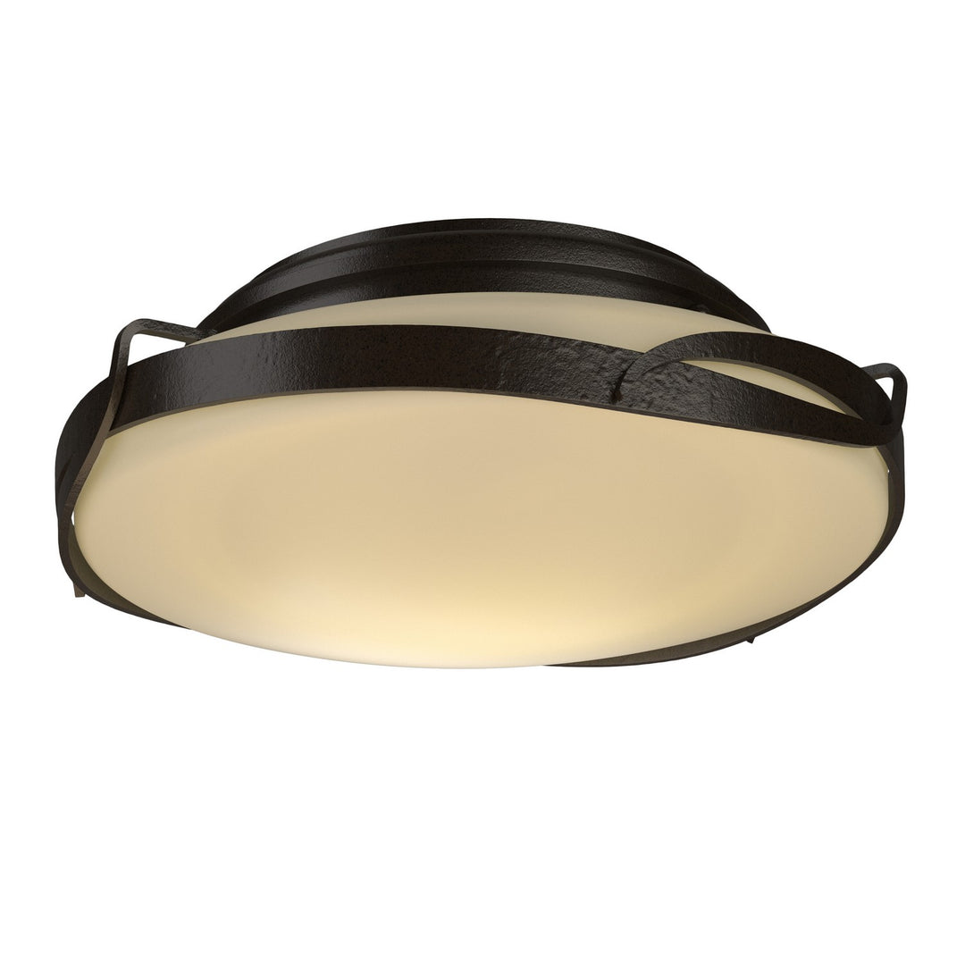 Hubbardton Forge Canada - 126740-SKT-14-GG0097 - Two Light Flush Mount - Flora - Oil Rubbed Bronze