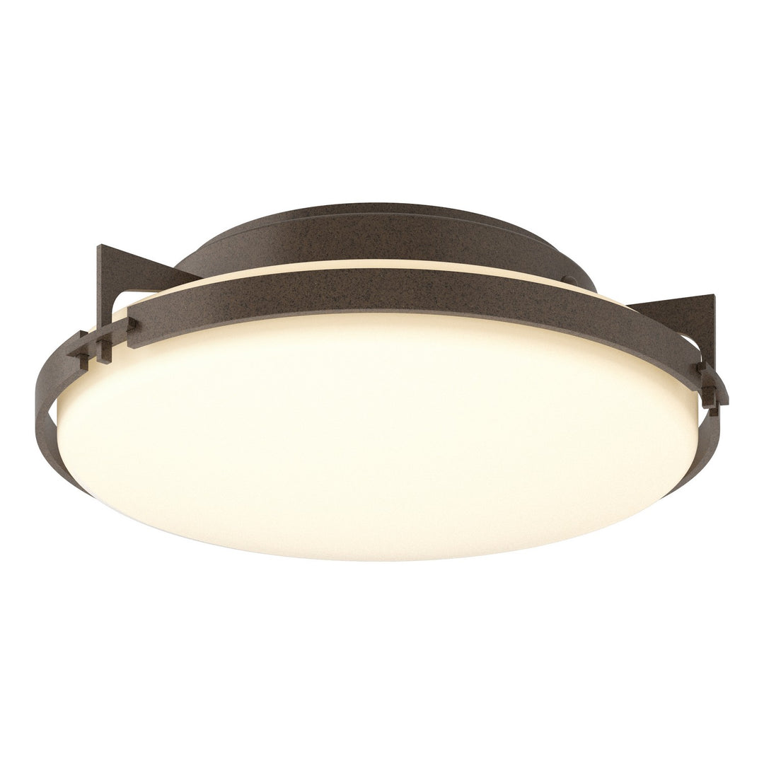 Hubbardton Forge Canada - 126745-SKT-05-GG0097 - Two Light Flush Mount - Metra - Bronze