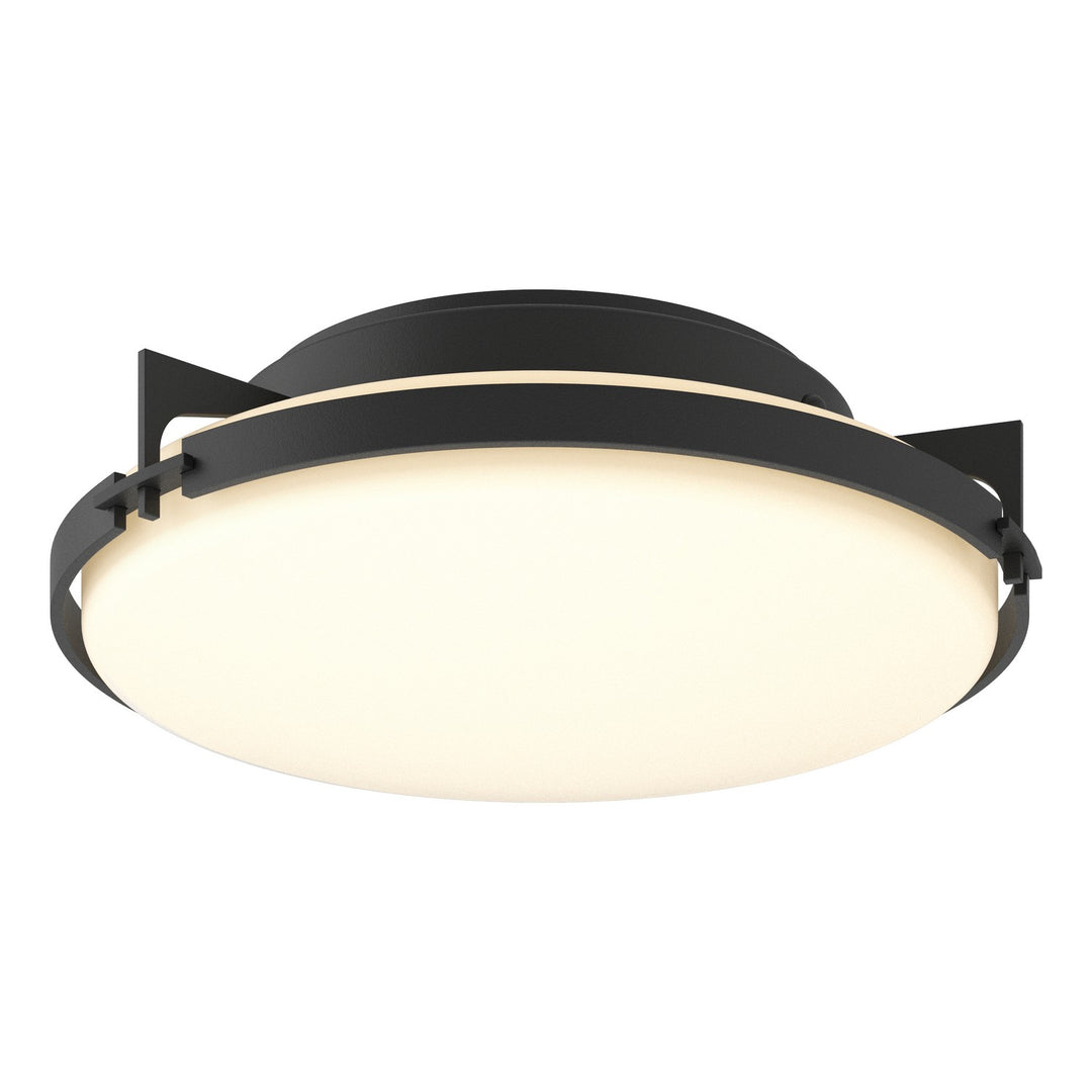 Hubbardton Forge Canada - 126745-SKT-10-GG0097 - Two Light Flush Mount - Metra - Black