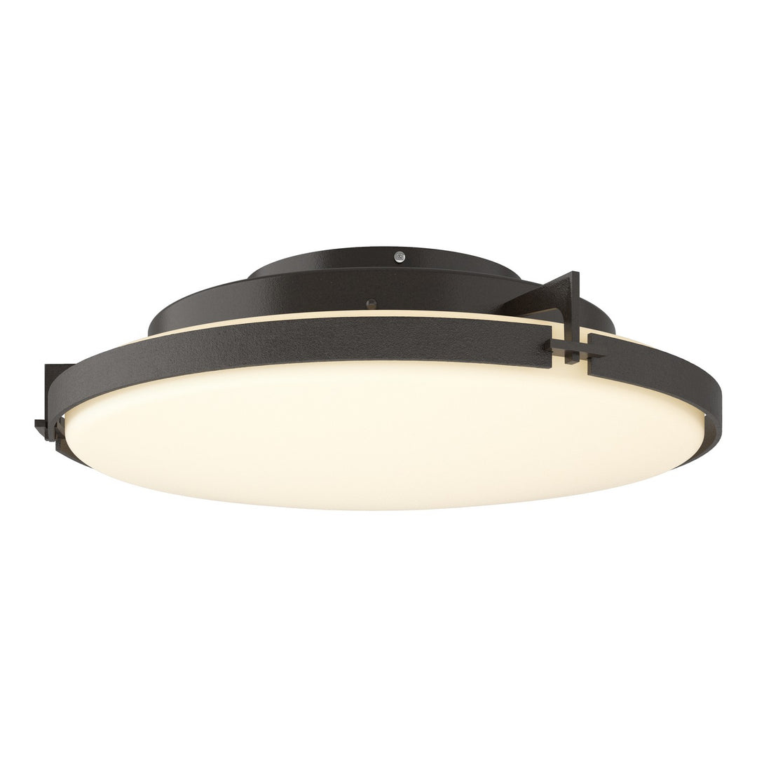 Hubbardton Forge Canada - 126747-LED-14-GG0437 - LED Flush Mount - Metra - Oil Rubbed Bronze