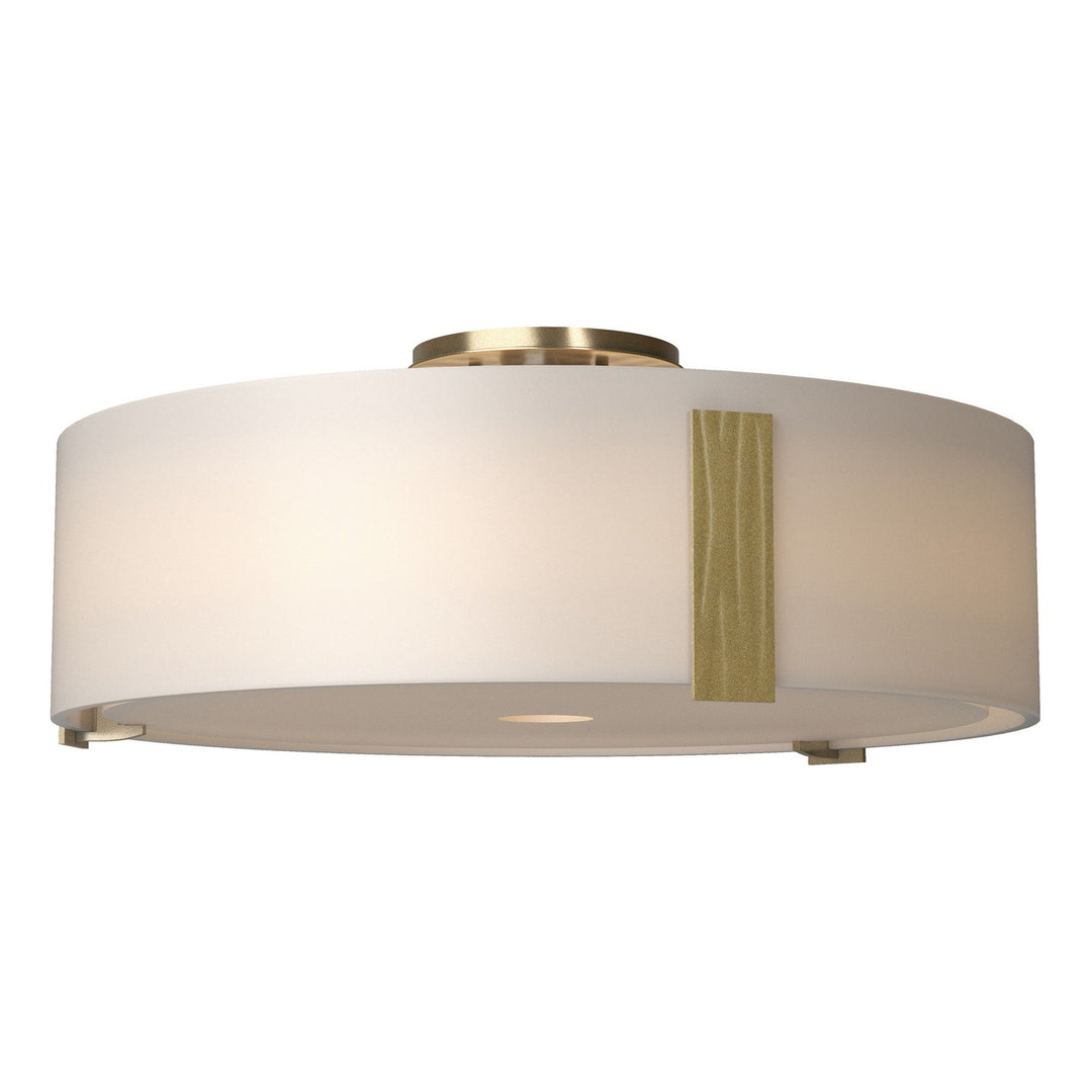 Impressions Three Light Semi Flush Mount in Modern Brass - available from The Lighting Shoppe, trusted by Canadian homeowners