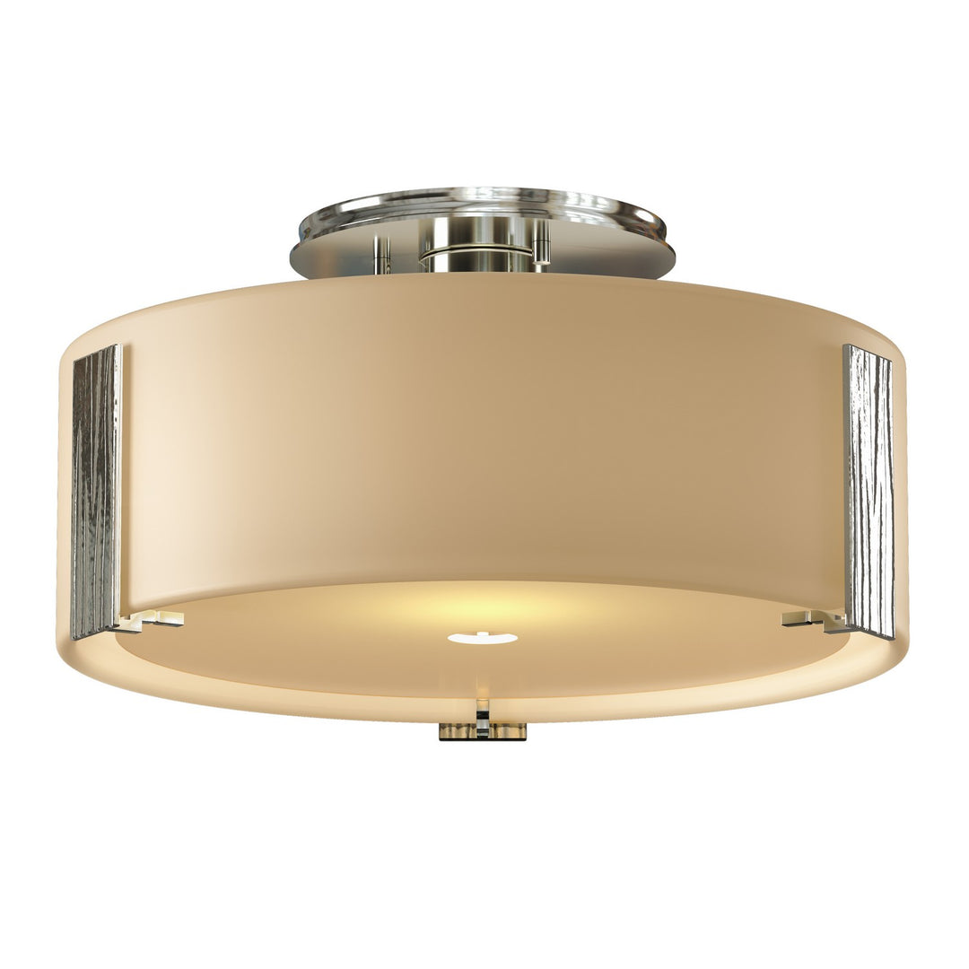 Hubbardton Forge Canada - 126753-SKT-85-GG0218 - One Light Semi-Flush Mount - Impressions - Sterling