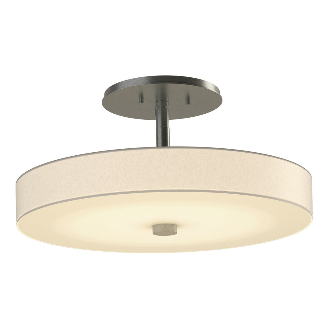 Hubbardton Forge Canada - 126803-LED-82-SH1971 - LED Semi-Flush Mount - Disq - Vintage Platinum