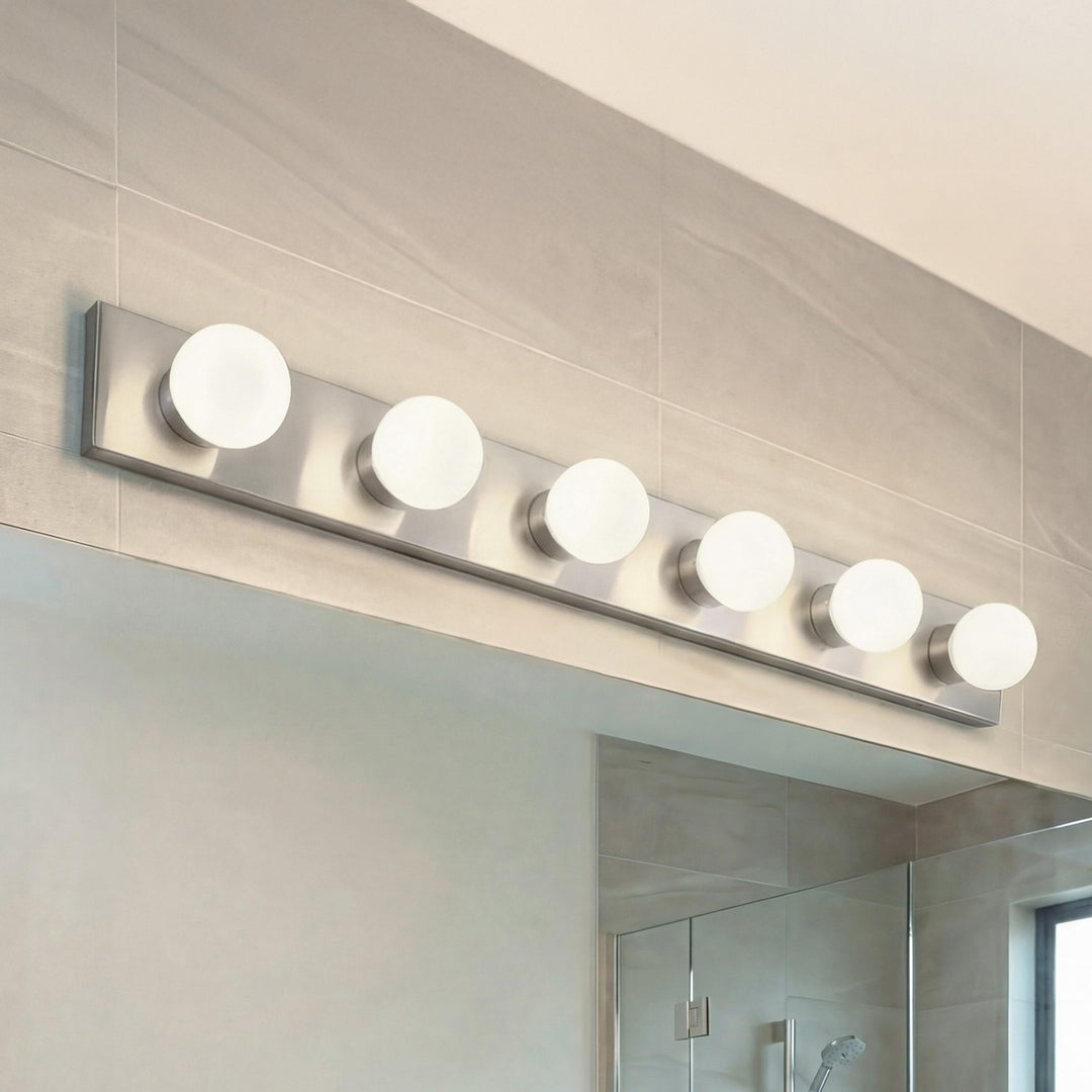 Kichler Canada - 626NI - Six Light Linear Bath - Brushed Nickel