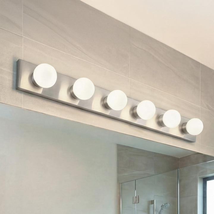 Kichler Canada - 626NI - Six Light Linear Bath - Brushed Nickel