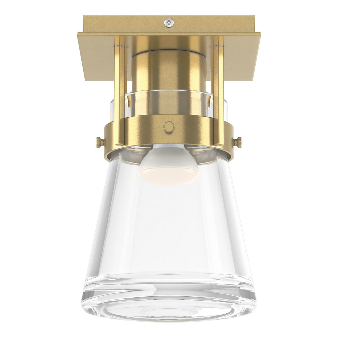 Hubbardton Forge Canada - 128705-SKT-86-ZM0467 - One Light Semi-Flush Mount - Erlenmeyer - Modern Brass