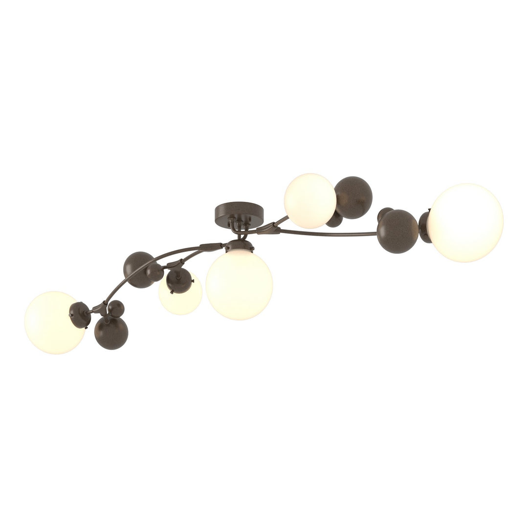 Sprig Five Light Semi-Flush Mount in Bronze - available from The Lighting Shoppe, trusted by Canadian homeowners