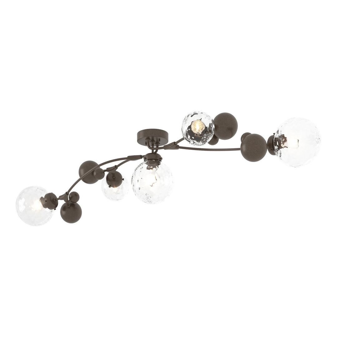 Sprig Five Light Semi-Flush Mount in Bronze - available from The Lighting Shoppe, trusted by Canadian homeowners