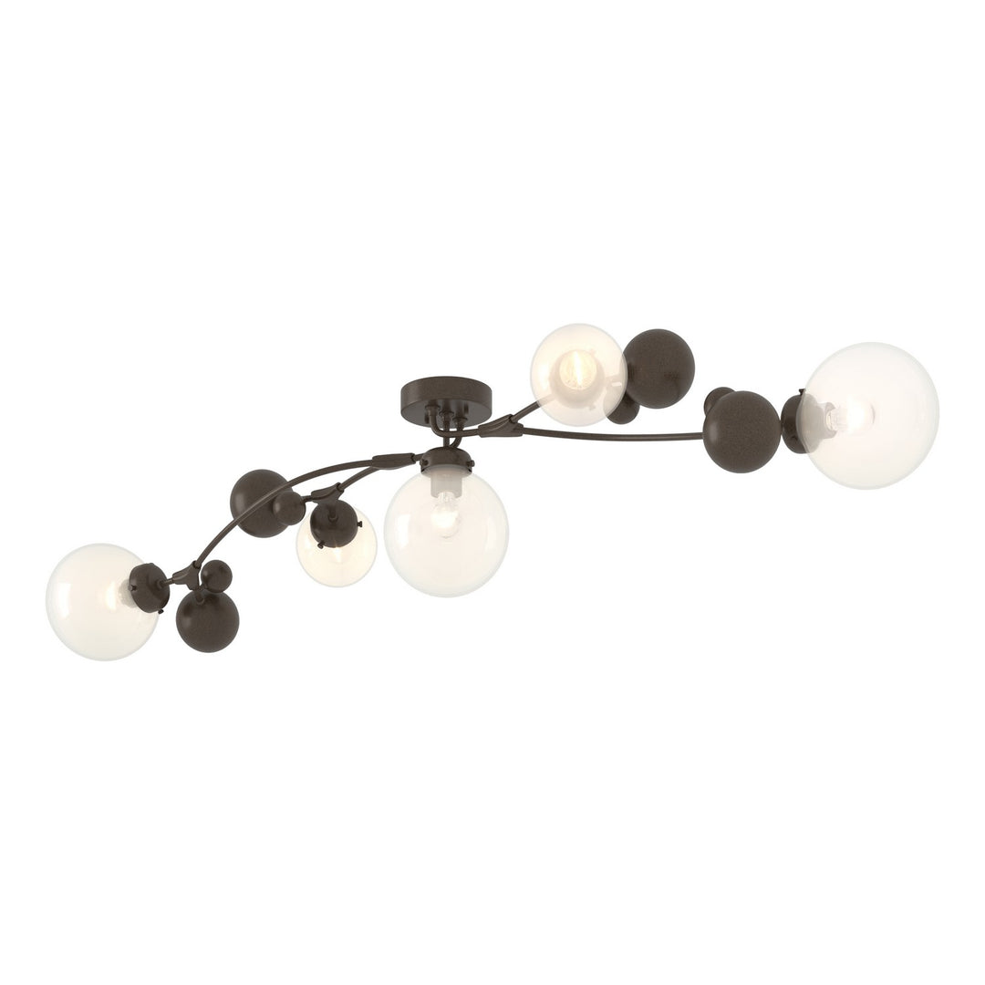 Hubbardton Forge Canada - 128715-SKT-05-WF0639 - Five Light Semi-Flush Mount - Sprig - Bronze