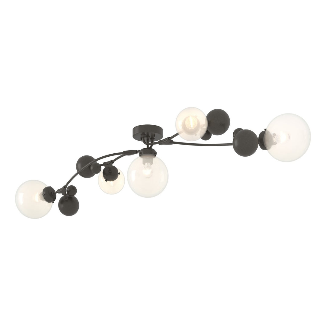 Hubbardton Forge Canada - 128715-SKT-07-WF0639 - Five Light Semi-Flush Mount - Sprig - Dark Smoke