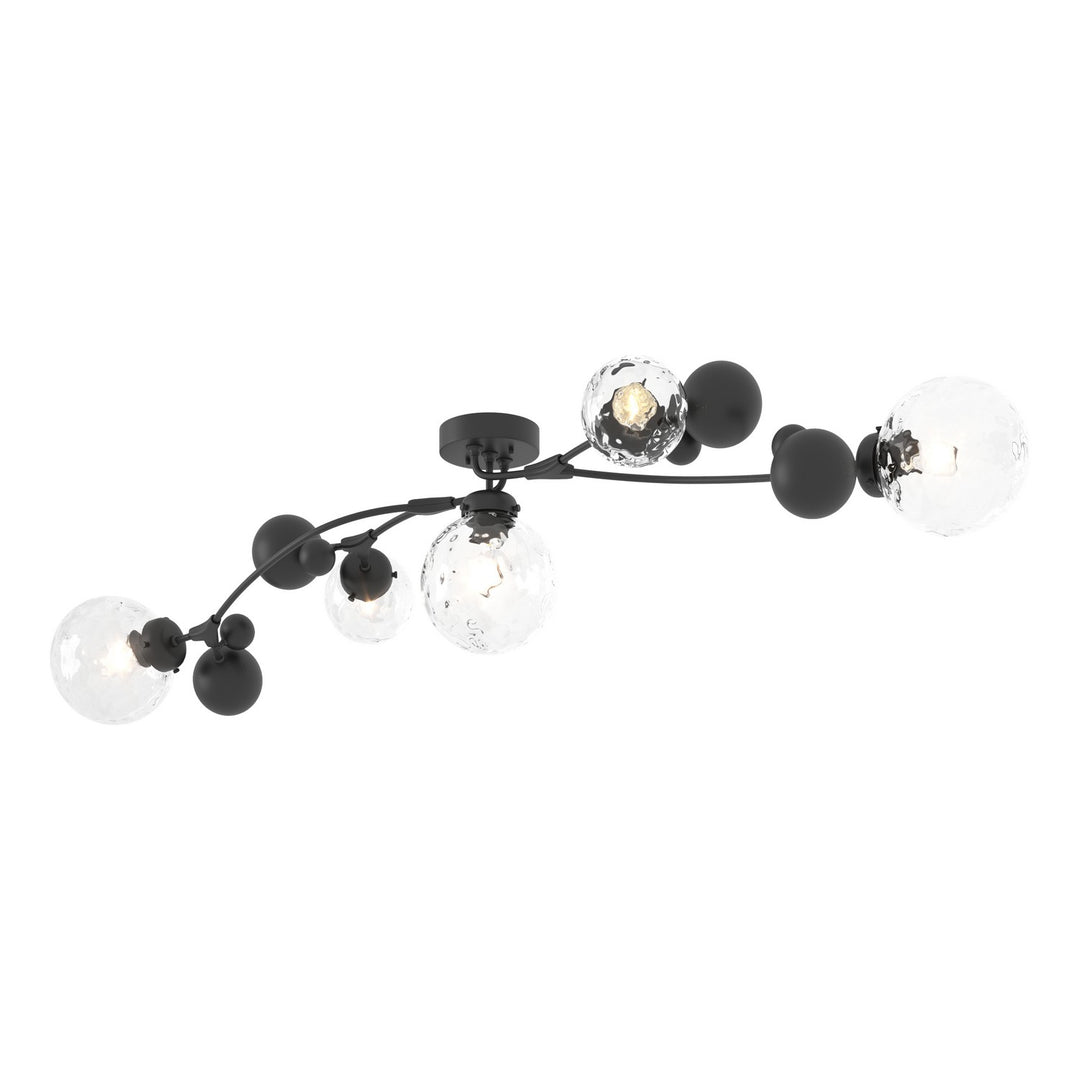 Sprig Five Light Semi-Flush Mount in Black - available from The Lighting Shoppe, trusted by Canadian homeowners