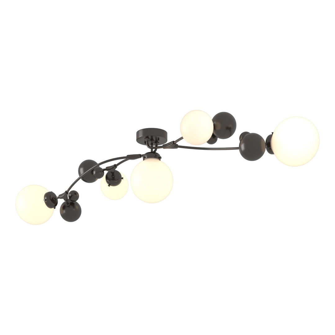 Hubbardton Forge Canada - 128715-SKT-14-GG0639 - Five Light Semi-Flush Mount - Sprig - Oil Rubbed Bronze
