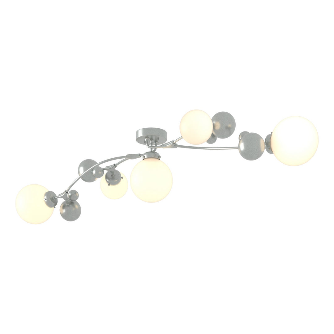 Hubbardton Forge Canada - 128715-SKT-82-GG0639 - Five Light Semi-Flush Mount - Sprig - Vintage Platinum