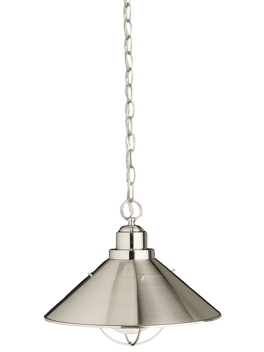 Kichler Canada - 2713NI - One Light Outdoor Pendant - Seaside - Brushed Nickel