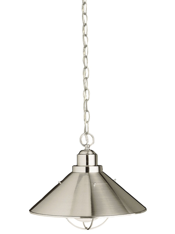 Kichler Canada - 2713NI - One Light Outdoor Pendant - Seaside - Brushed Nickel