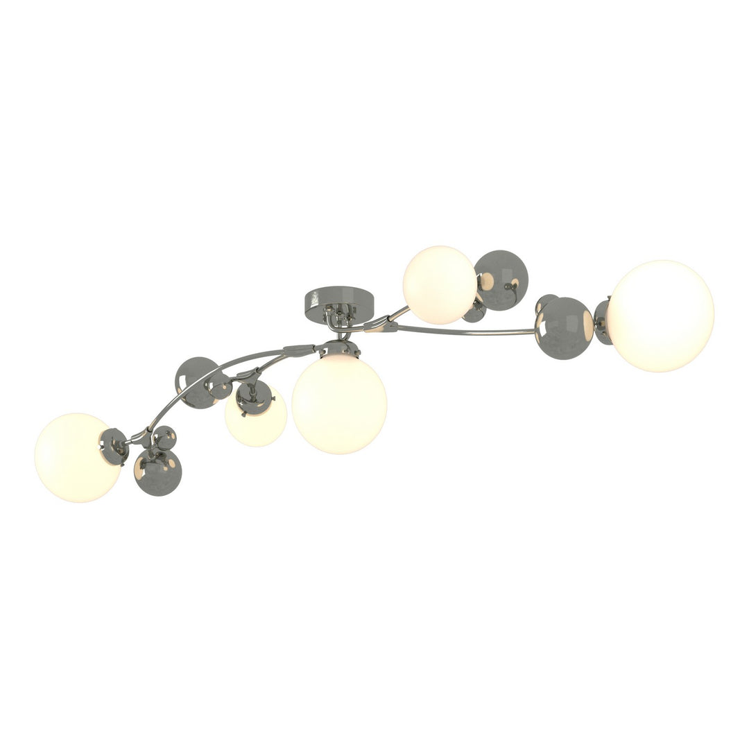 Hubbardton Forge Canada - 128715-SKT-85-GG0639 - Five Light Semi-Flush Mount - Sprig - Sterling