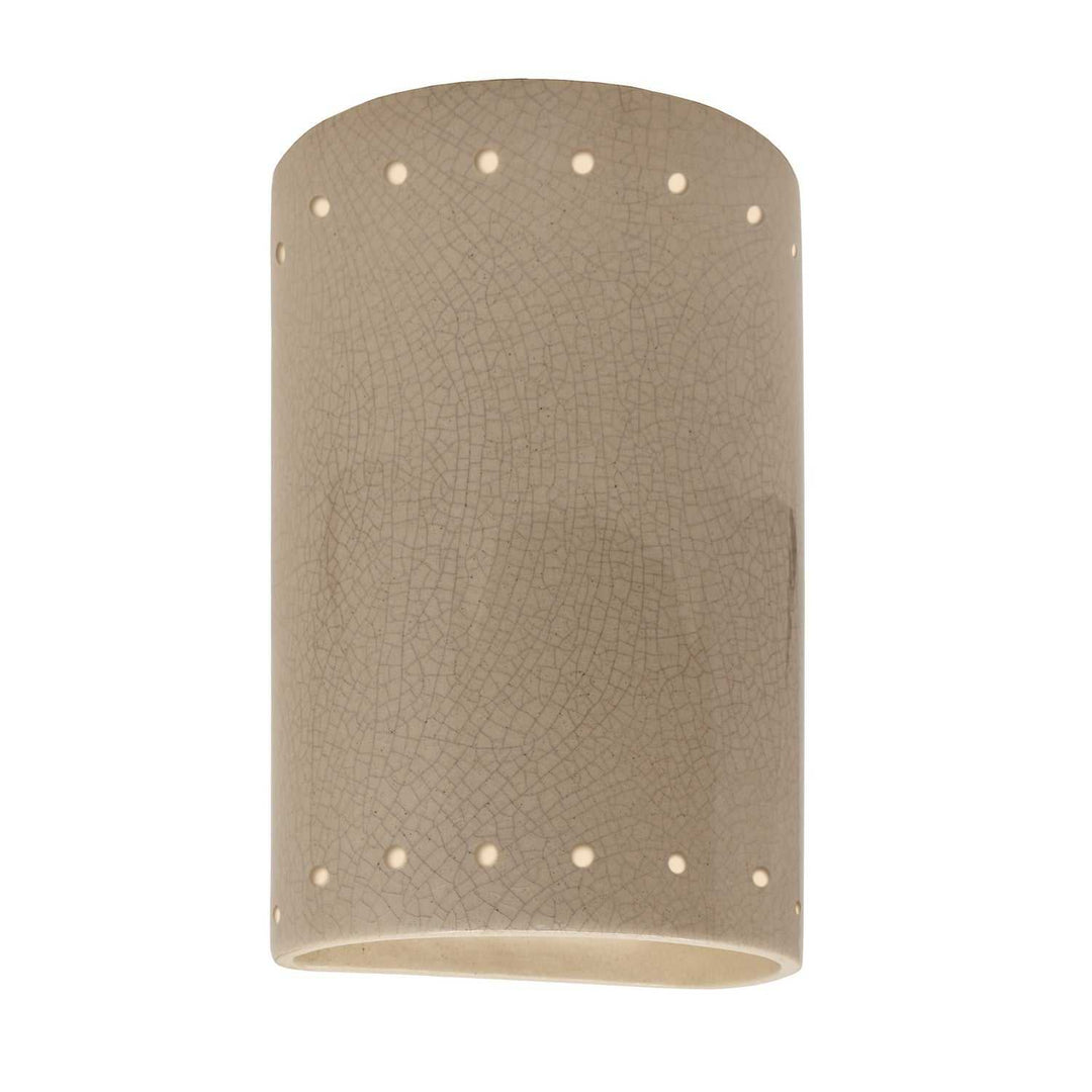 Ambiance LED Lantern in Sienna Brown Crackle Justice Designs
