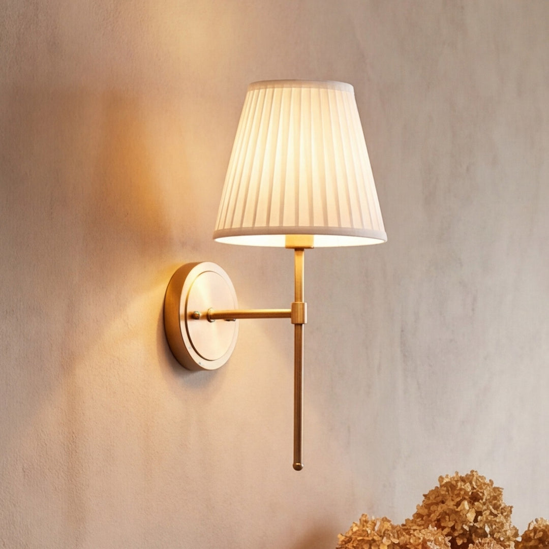 Meridian - M90105NB - One Light Wall Sconce - Natural Brass