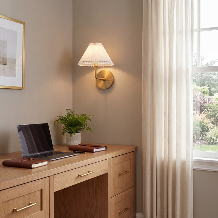 Meridian - M90105NB - One Light Wall Sconce - Natural Brass