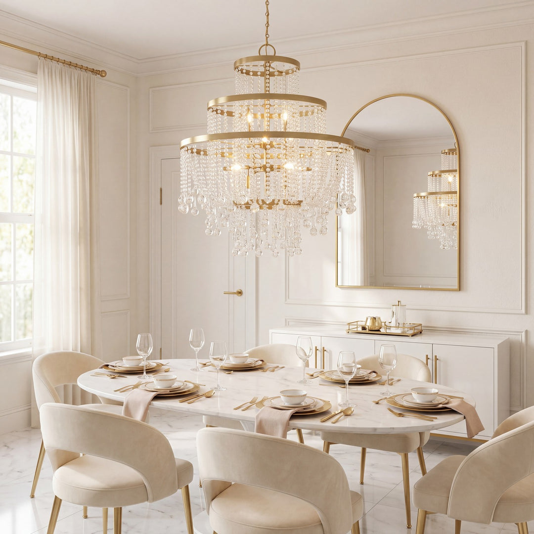 Savoy House - 1-1868-15-322 - 15 Light Chandelier - Luna - Warm Brass