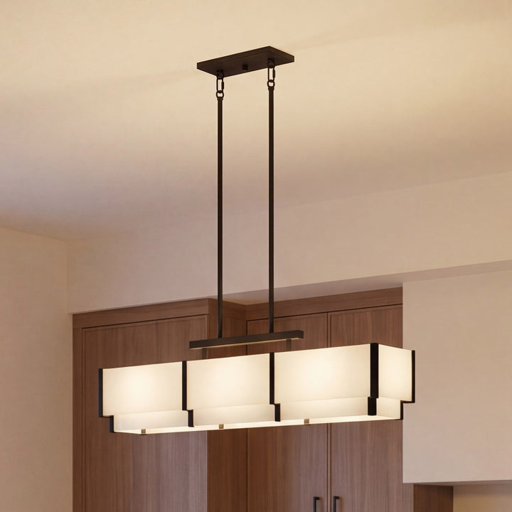 Savoy House - 1-2330-5-50 - Five Light Linear Chandelier - Orleans - Black Cashmere
