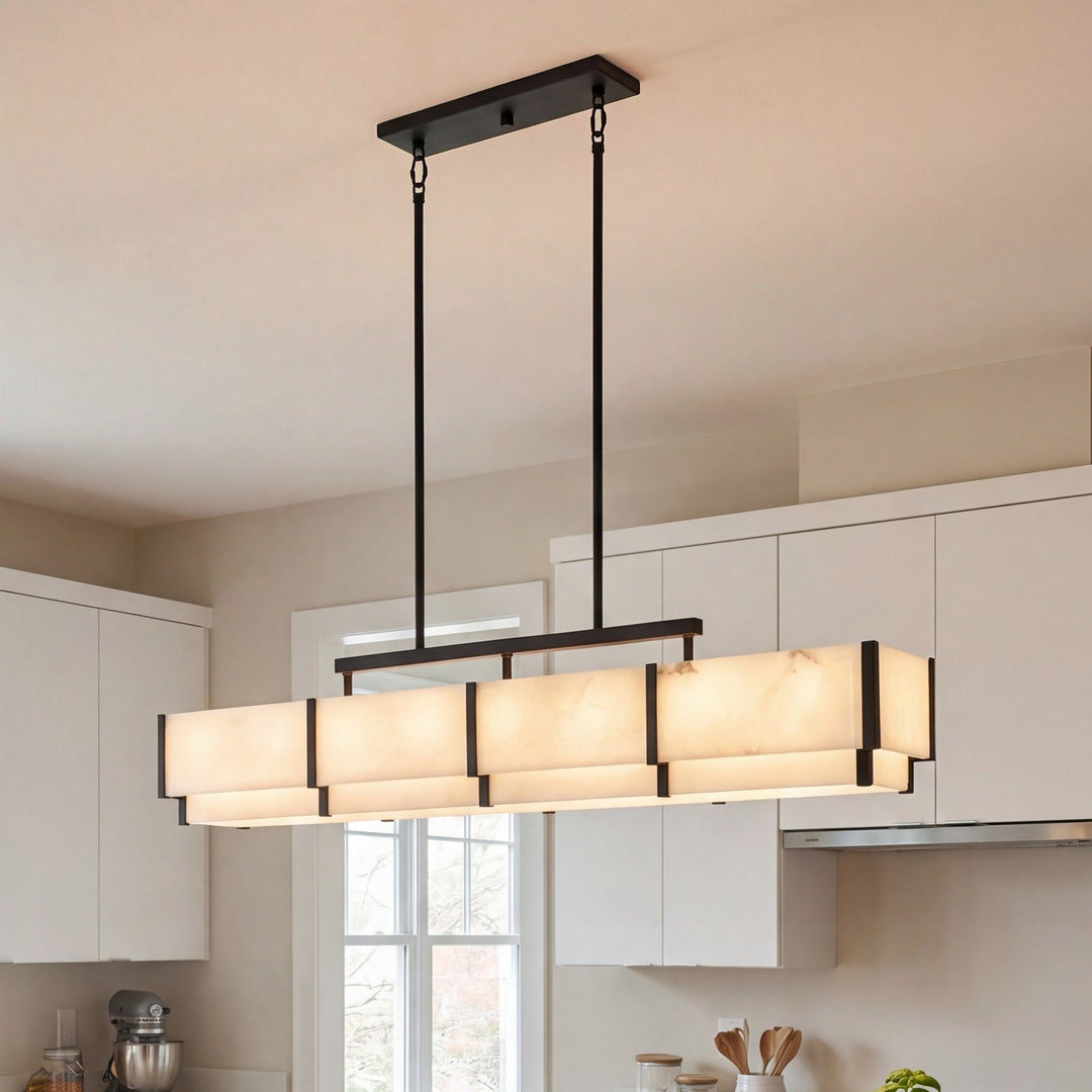 Savoy House - 1-2332-8-50 - Eight Light Linear Chandelier - Orleans - Black Cashmere