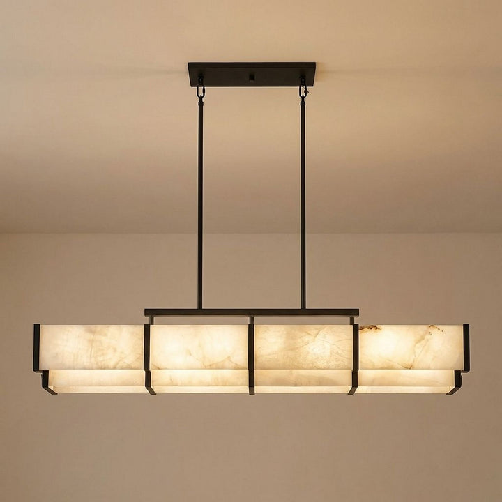Savoy House - 1-2332-8-50 - Eight Light Linear Chandelier - Orleans - Black Cashmere