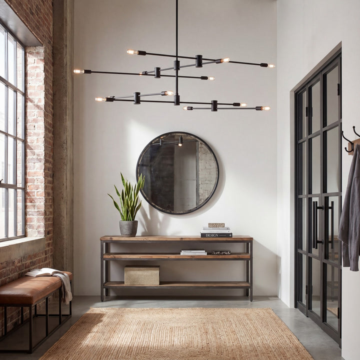 Savoy House - 1-7001-12-89 - 12 Light Chandelier - Lyrique - Matte Black