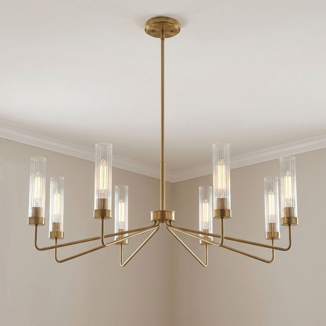 Savoy House - 1-8860-8-322 - Eight Light Chandelier - Baker - Warm Brass