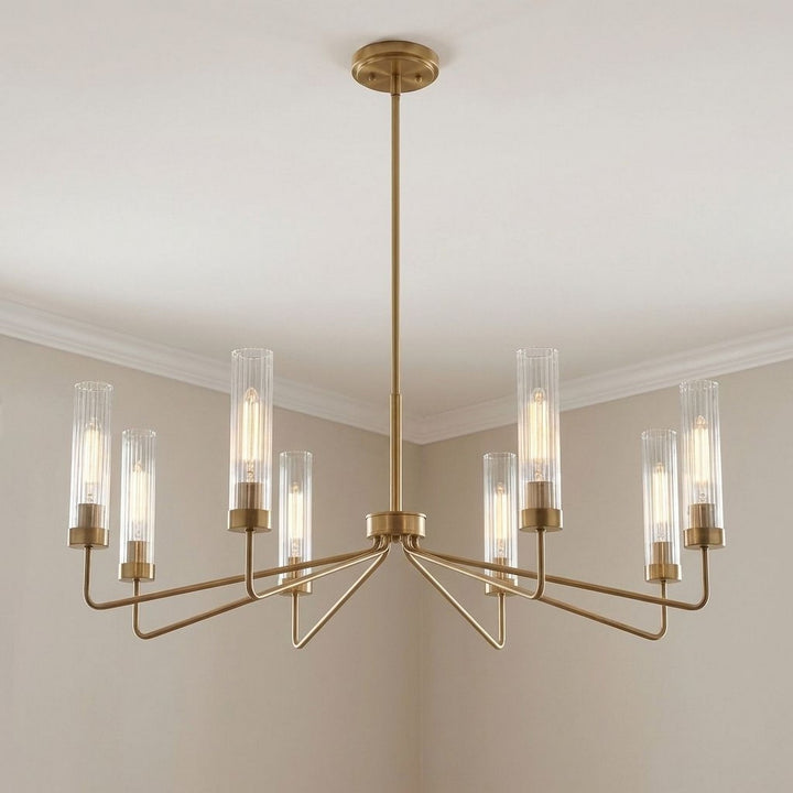 Savoy House - 1-8860-8-322 - Eight Light Chandelier - Baker - Warm Brass