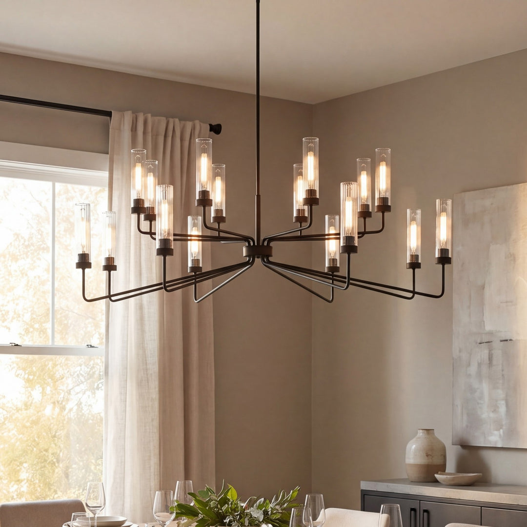 Savoy House - 1-8862-16-89 - 16 Light Chandelier - Baker - Matte Black
