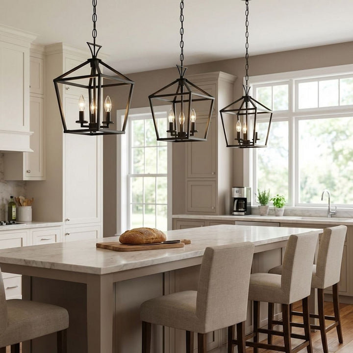 Savoy House - 3-420-3-89 - Three Light Pendant - Townsend - Matte Black